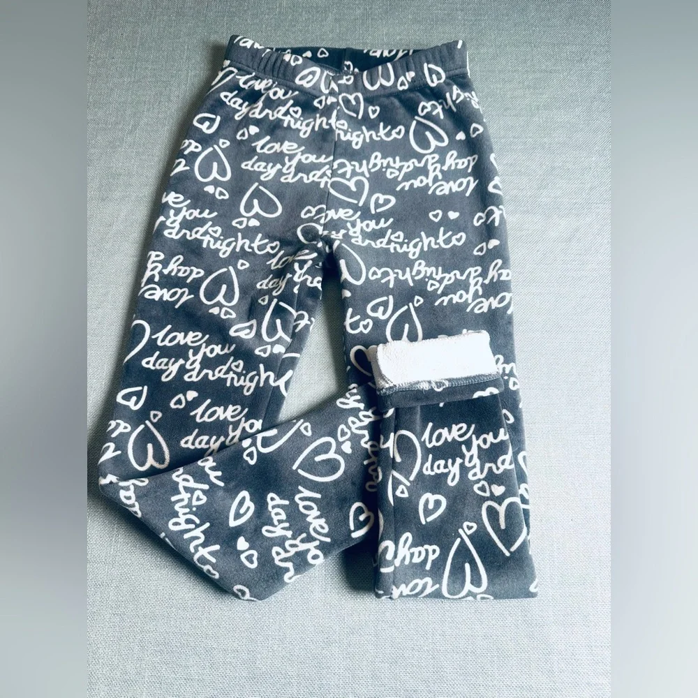 Bundle of 3 Fleece Lines Leggings Sz 7/8 - Picture 4 of 8